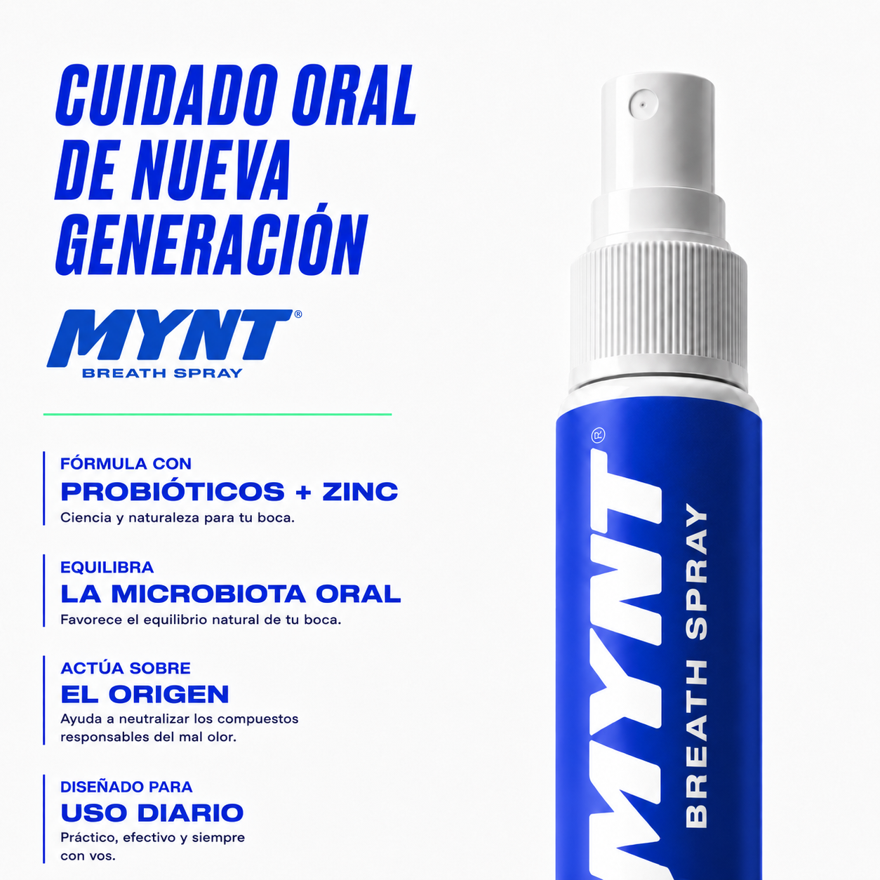 MYNT | Spray Oral con Probióticos + Zinc